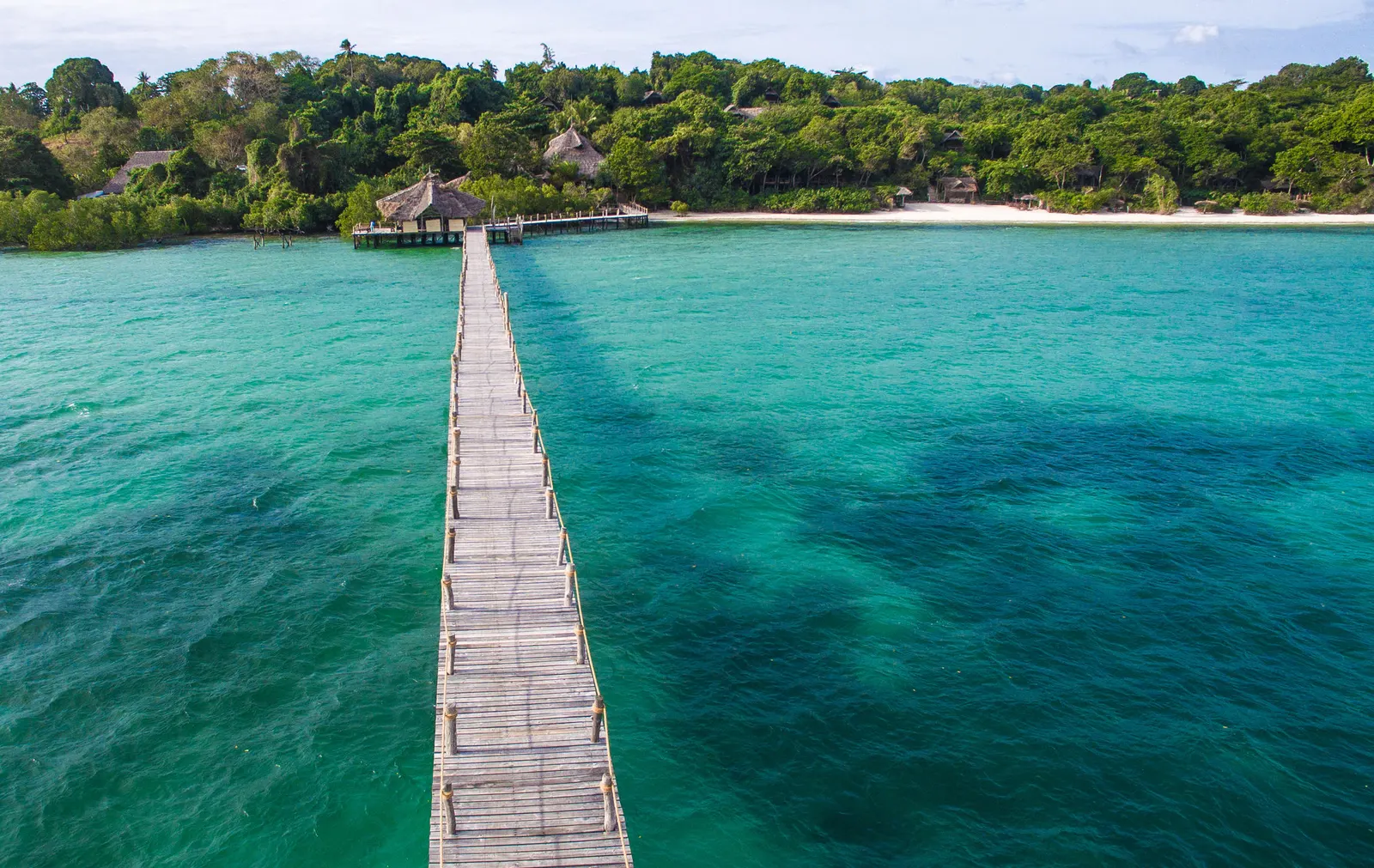 Tentes sur pilotis de Fundu Lagoon à Pemba